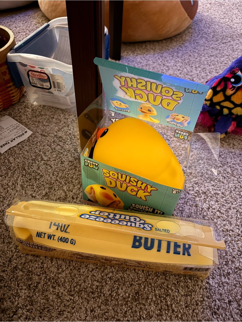 Squishy Duck and butter